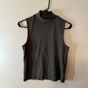 GAP Green Fitted Crop Tank Top